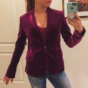 Theory Purple Velvet Blazer 💜